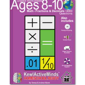 HomeSchool Ready Grade 4 Worksheets Math Fractions and Decimals