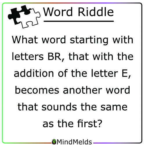 Daily Riddle Mindmelds - Word Puzzle Brainteaser Brain Game